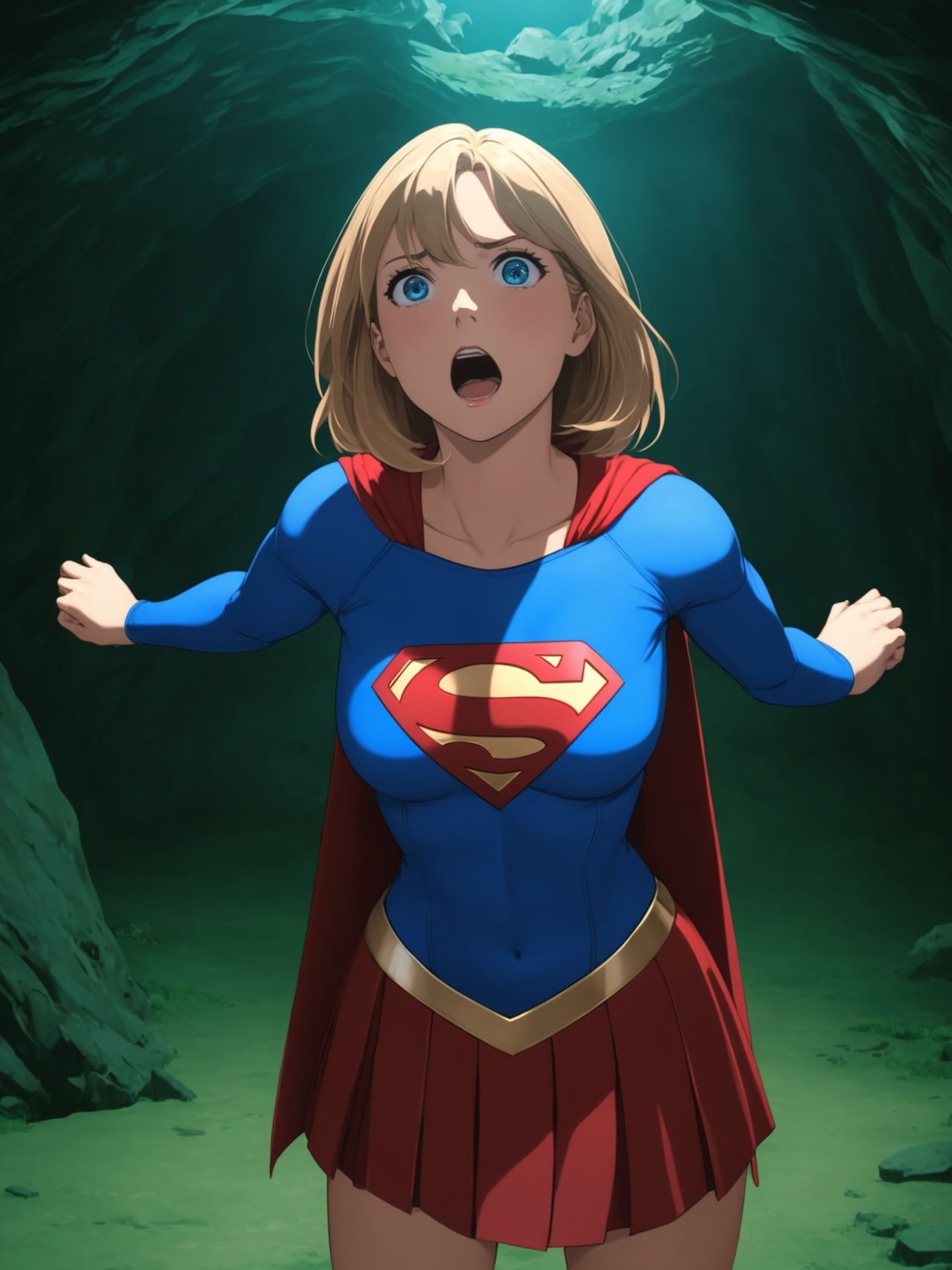 Kryptonite96 Supergirl Kryptonite cave (16) by elodtrebor on DeviantArt