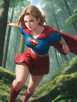 Supergirl Aerith in the woods (24)