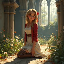 Flux test - Aerith in her church 14