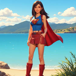 Tifa as Supergirl00035