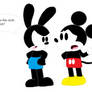 Oswald and Mickey in Looney Tunes Show style