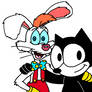 Roger Rabbit and Felix the Cat
