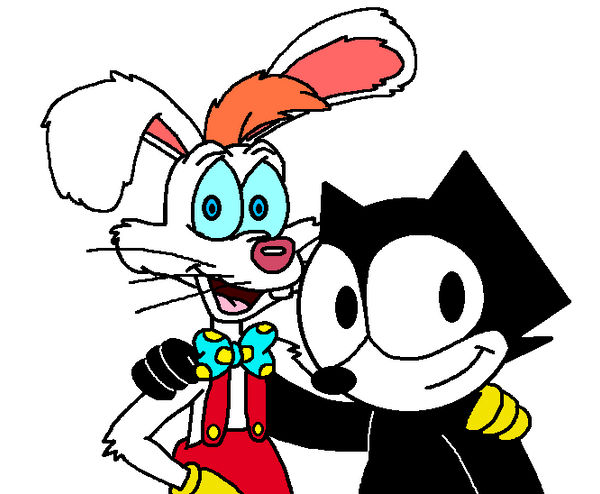 Roger Rabbit and Felix the Cat by Ultra-Shounen-Kai-Z on DeviantArt