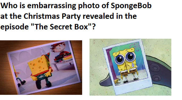 Who Is The Photo Of Spongebob On Christmas Party By Mega Shonen One 64 On Deviantart Spongebob Embarrassing Christmas Photo