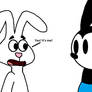 Oswald meets Trix Rabbit