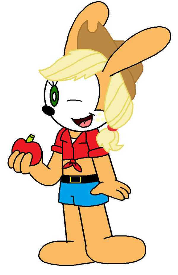 Applejack in a Classic Disney Rabbit form by Ultra-Shounen-Kai-Z on ...