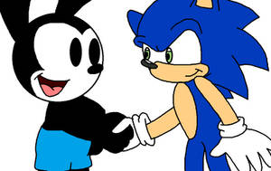 Oswald meets Sonic