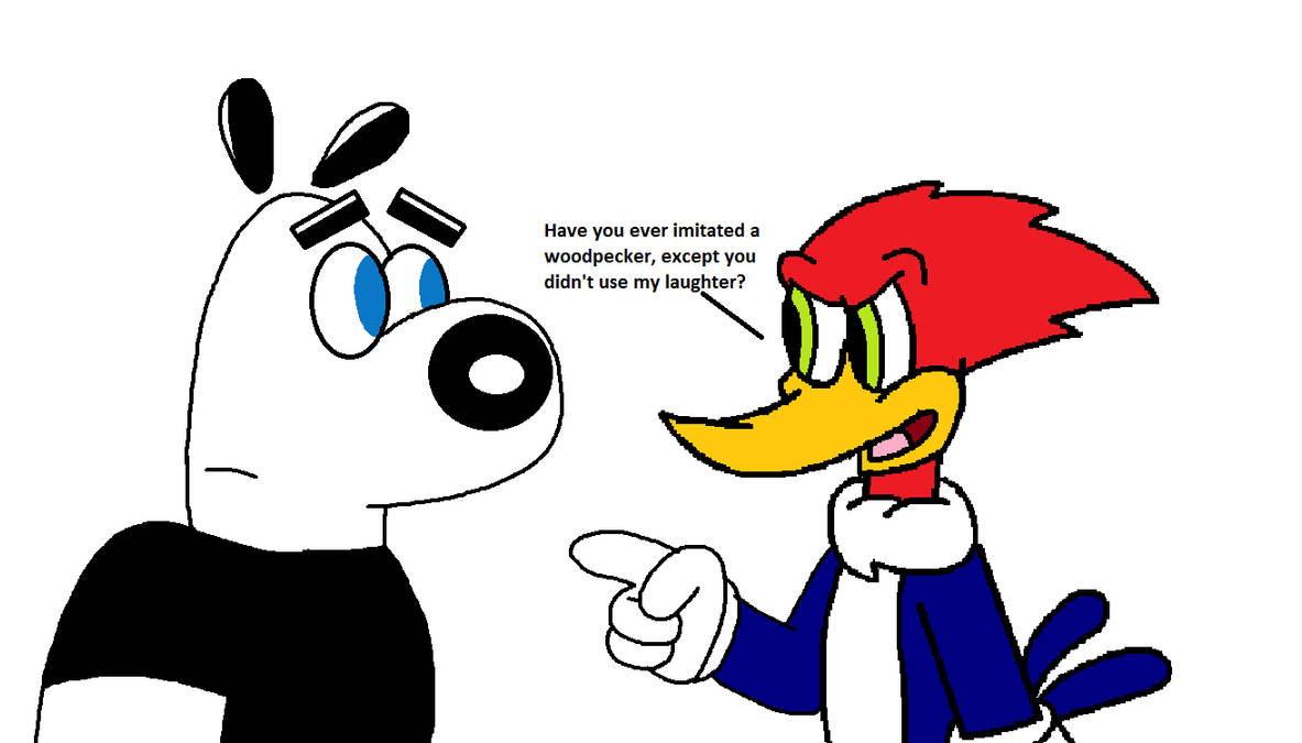 Dudley Puppy meets Woody Woodpecker by Mega-Shonen-One-64 on DeviantArt