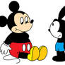 Oswald sees Fat Mickey