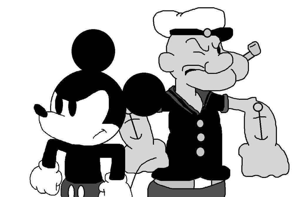 Mickey and Popeye works together by Ultra-Shounen-Kai-Z on DeviantArt