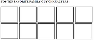 Top Ten Favorite Family Guy Characters