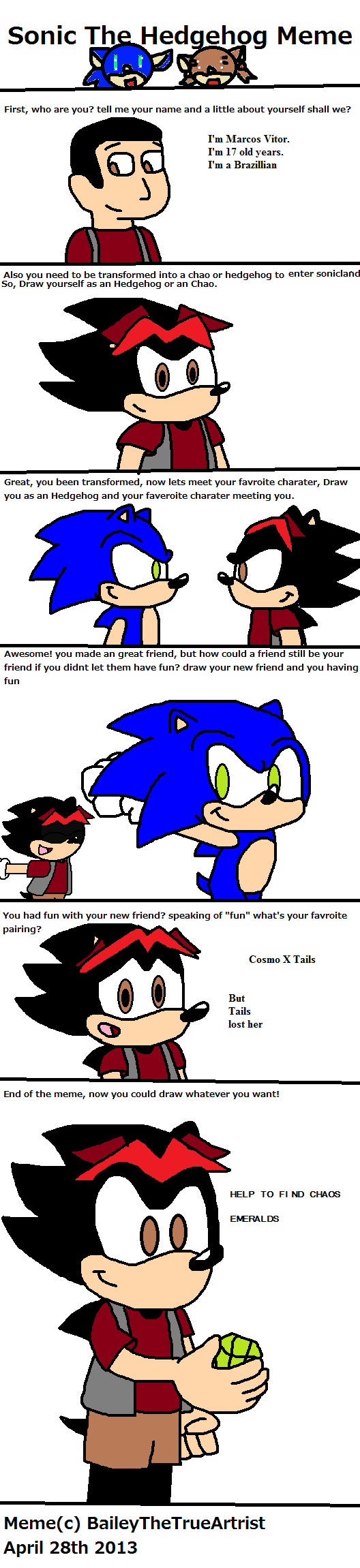 Sonic the Hedgehog Meme featuring me