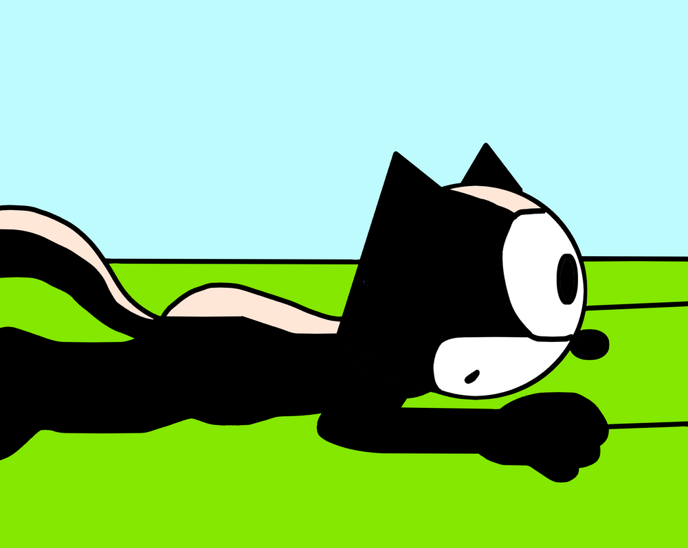 Felix the Cat after being run over by lawnmower by Mega-Shonen-One-64 on De...