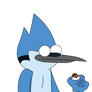 Mordecai with a acorn