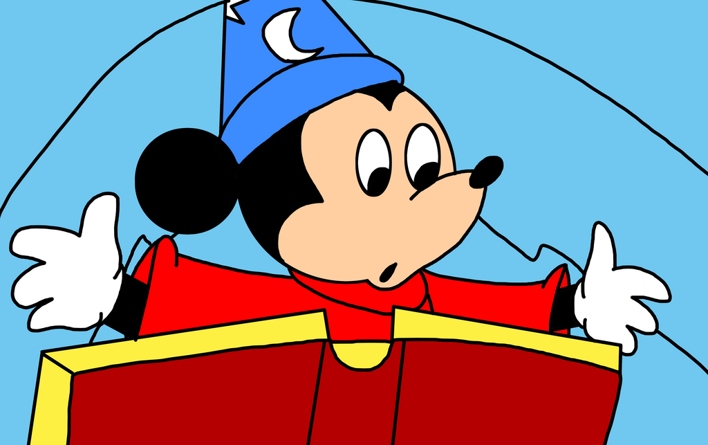 Sorcerer Mickey In a Whirlpool from Fantasia