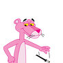 The Pink Panther quits smoking