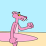 Pink Panther going to surf