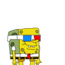 SpongeBob with 3D glass
