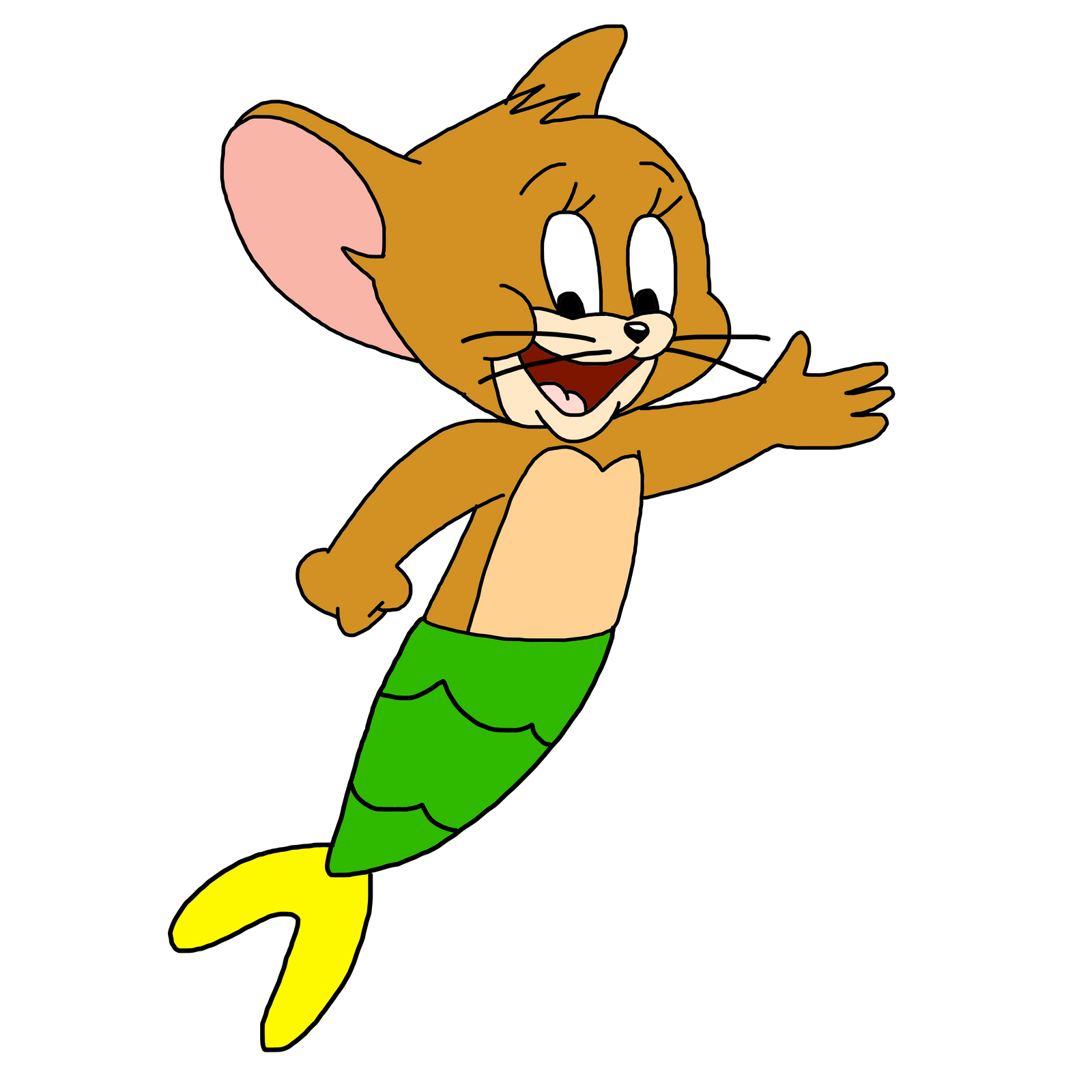 Jerry Mermouse by Ultra-Shounen-Kai-Z on DeviantArt