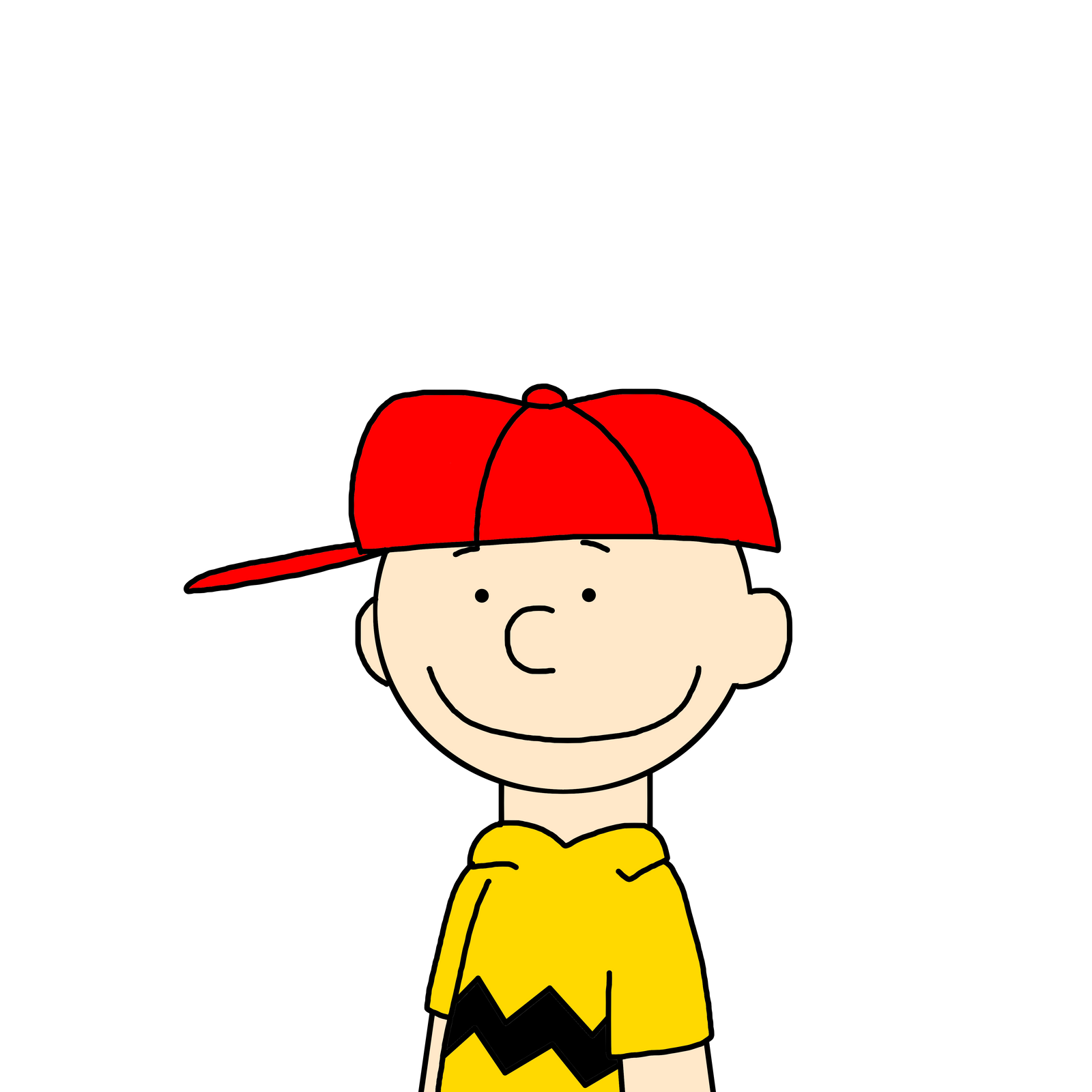 Charlie Brown with red cap by Ultra-Shounen-Kai-Z on DeviantArt