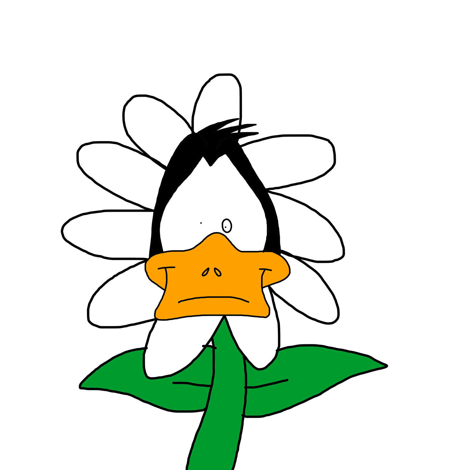 Daffy Duck as flower