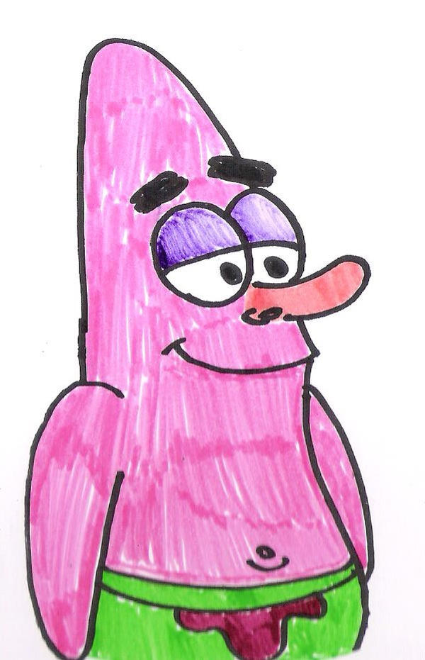 Patrick with a nose