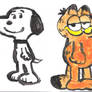 Snoopy and Garfield