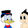 Scrooge McDuck with Astro Boy