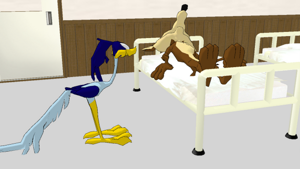 [MMD] Road Runner sees Coyote at hospital