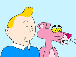 Tintin and The Pink Panther