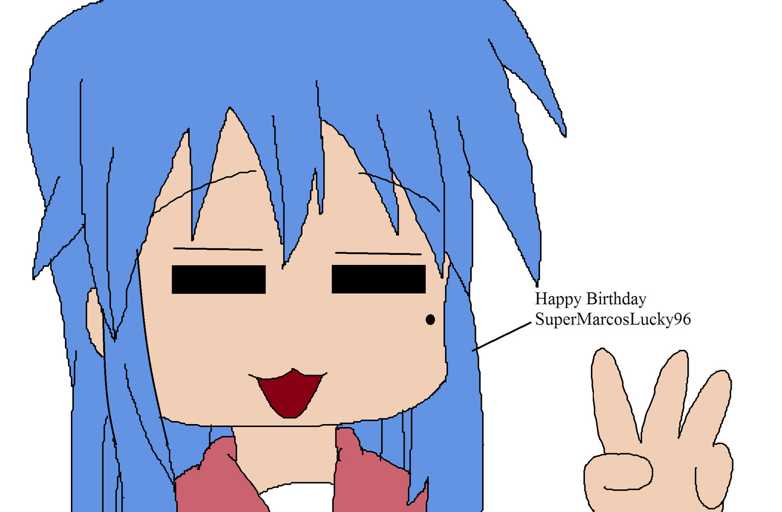 Konata Izumi's message for me