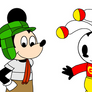 Mickey and Oswald as Chavo and Chapulin Colorado