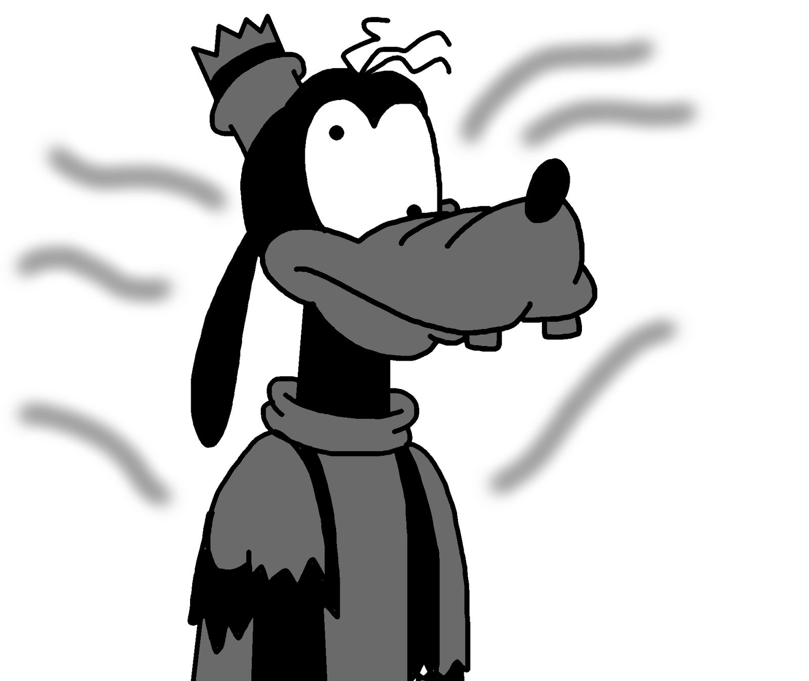 Goofy after explosion by Ultra-Shounen-Kai-Z on DeviantArt