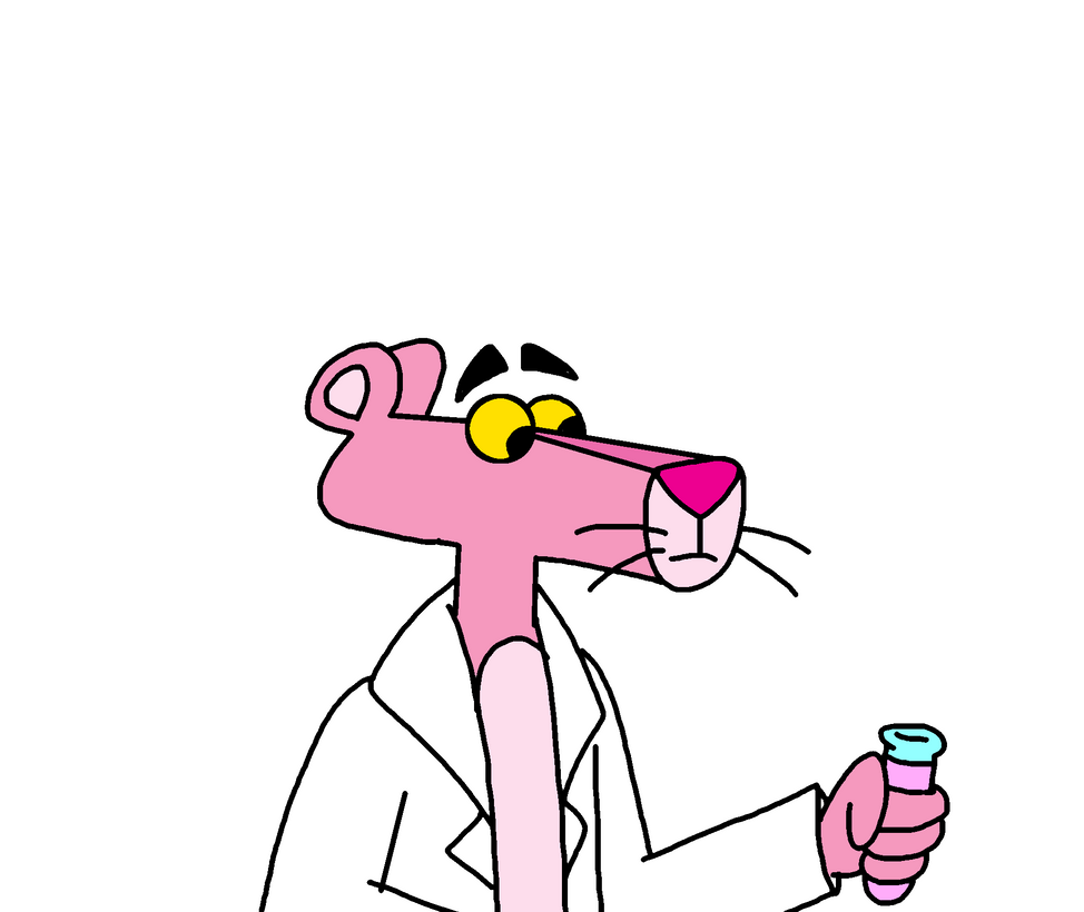 Science Characters Pink Pink Panther as Scientist by Ultra-Shounen-Kai-Z on DeviantArt