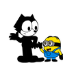 Felix the Cat meets Dave the Minion