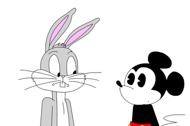 2013 Mickey Mouse meets Wabbit Bugs Bunny