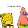 Peace for Paris: SpongeBob and Patrick