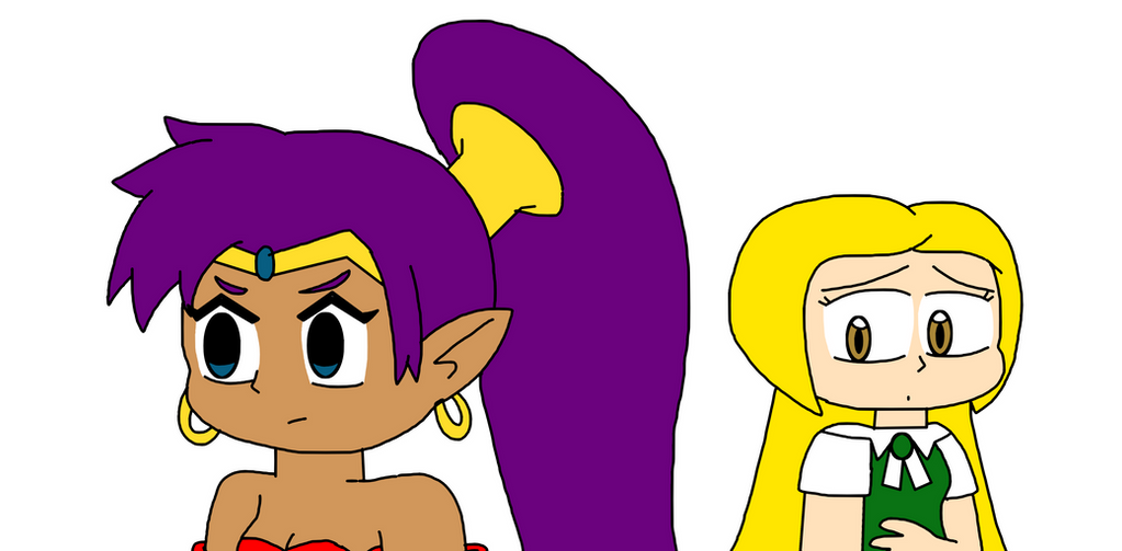 Shantae protecting Cubie