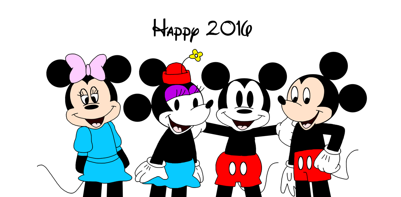 Happy 2016 with Mickeys and Minnies by Mega-Shonen-One-64 on DeviantArt.