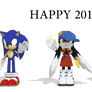 Happy 2016 with Mario, Klonoa and Sonic