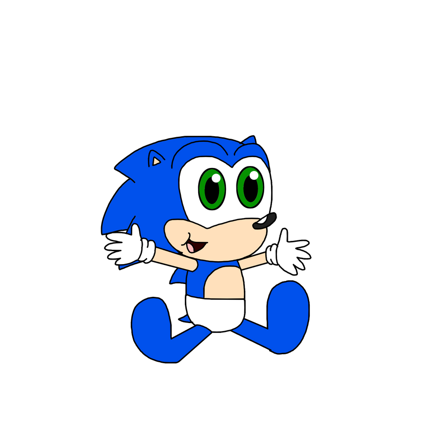 Baby Sonic by MegaShonenOne64 on DeviantArt