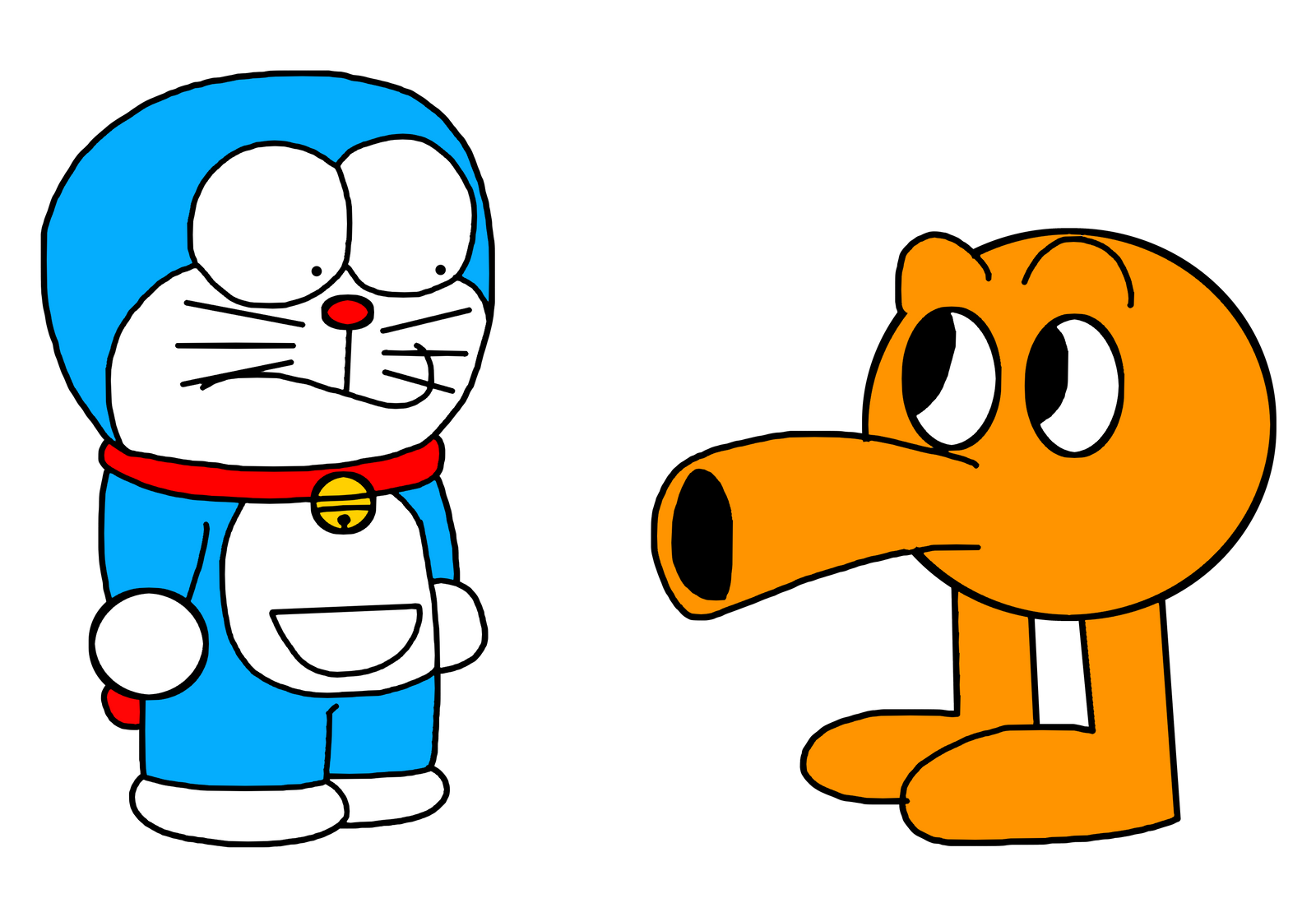 Doraemon meets Q*bert