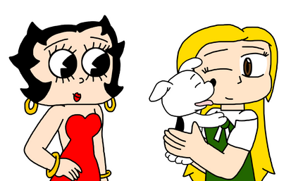 Cubie with Betty Boop and Pudgy