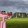 The Pink Panther at Stonehenge