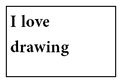 I love drawing - Stamp