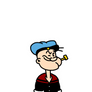 Popeye with his outfit from Popeye Color Features
