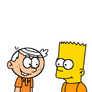 Bart Simpson meets Lincoln Loud