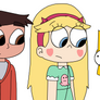 Star and Marco meets Bart and Lisa