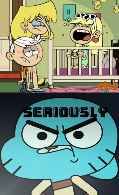 Gumball's reaction to dumb blond