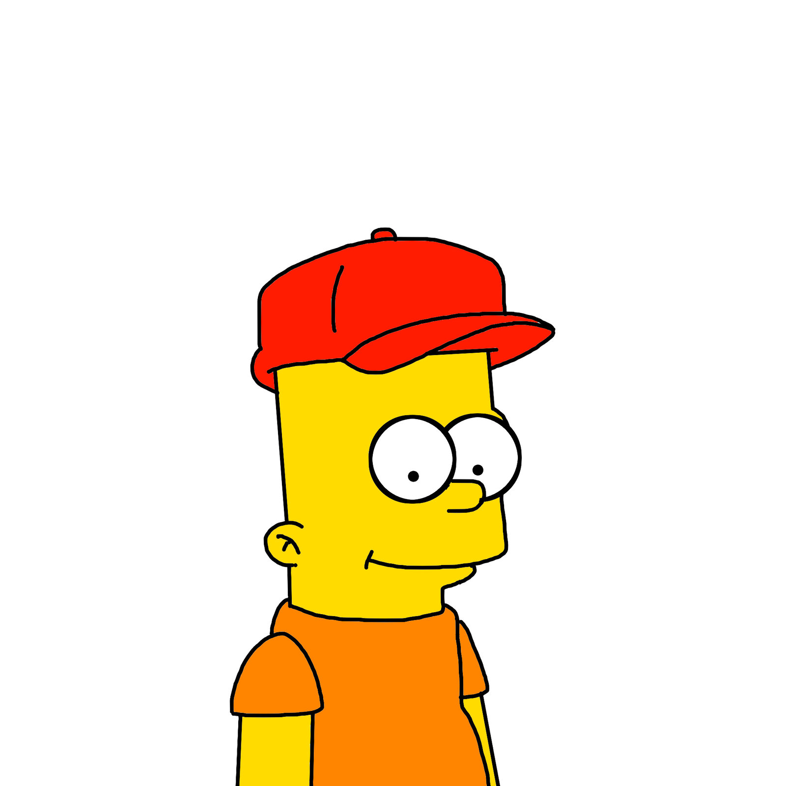 Bart Simpson with red cap by Ultra-Shounen-Kai-Z on DeviantArt